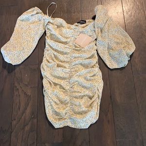 Kittenish Girls Night Out Mini Floral Dress